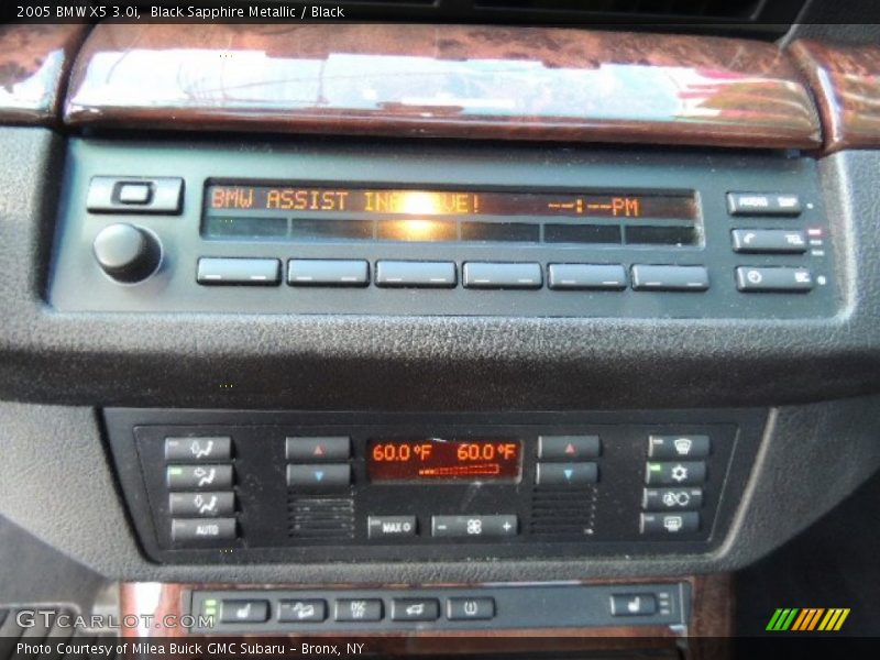 Black Sapphire Metallic / Black 2005 BMW X5 3.0i