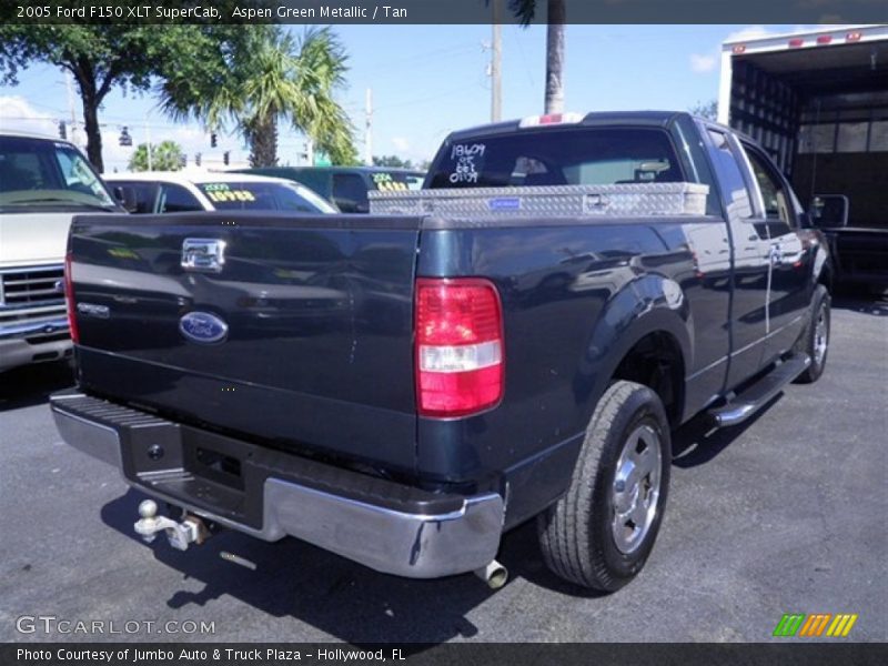Aspen Green Metallic / Tan 2005 Ford F150 XLT SuperCab
