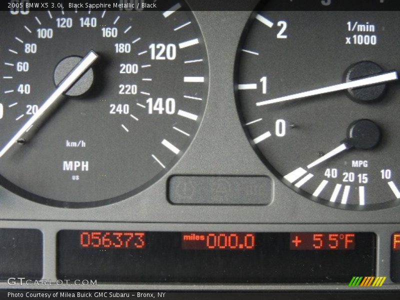Black Sapphire Metallic / Black 2005 BMW X5 3.0i