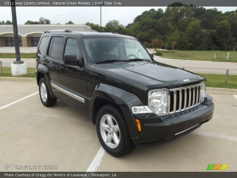 Natural Green Metallic / Dark Slate Gray 2011 Jeep Liberty Limited