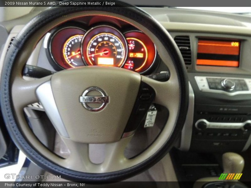 Deep Sapphire Metallic / Beige 2009 Nissan Murano S AWD