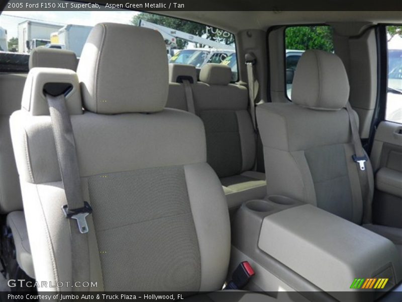 Aspen Green Metallic / Tan 2005 Ford F150 XLT SuperCab