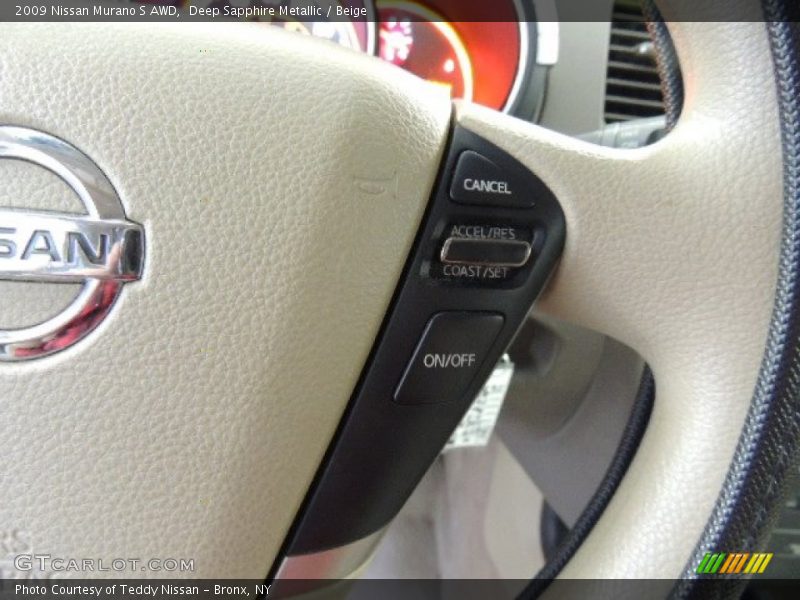Deep Sapphire Metallic / Beige 2009 Nissan Murano S AWD
