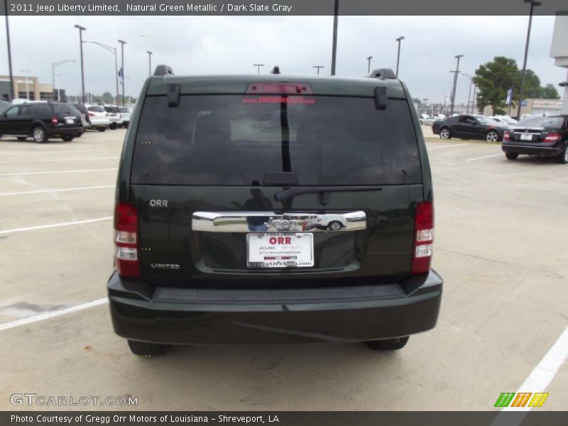 Natural Green Metallic / Dark Slate Gray 2011 Jeep Liberty Limited