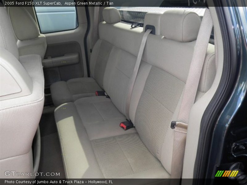 Aspen Green Metallic / Tan 2005 Ford F150 XLT SuperCab
