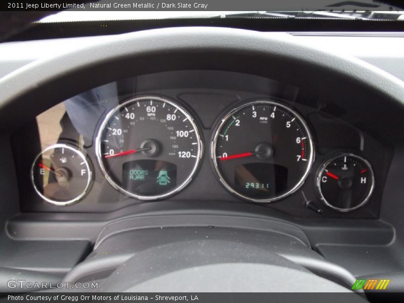Natural Green Metallic / Dark Slate Gray 2011 Jeep Liberty Limited