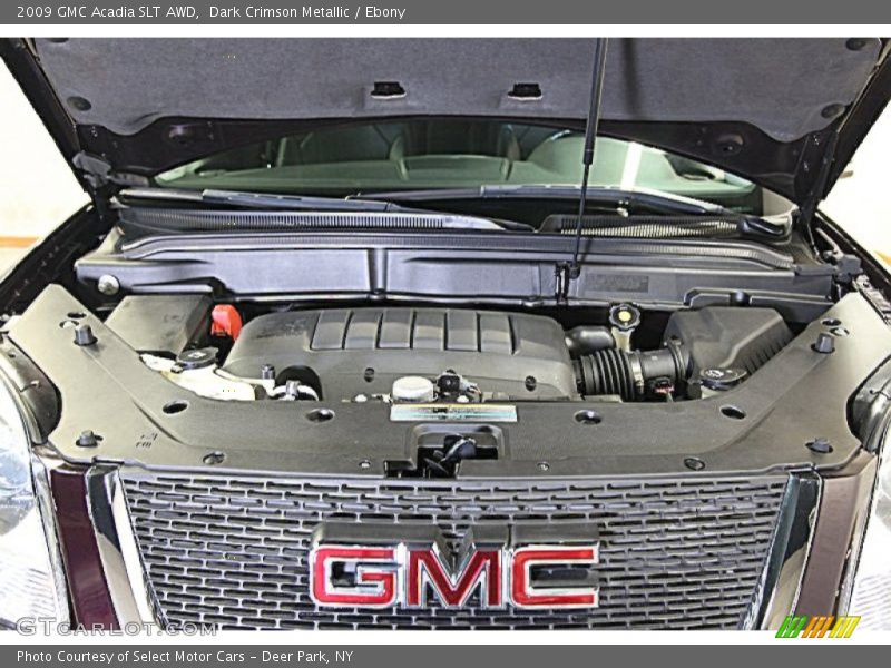Dark Crimson Metallic / Ebony 2009 GMC Acadia SLT AWD