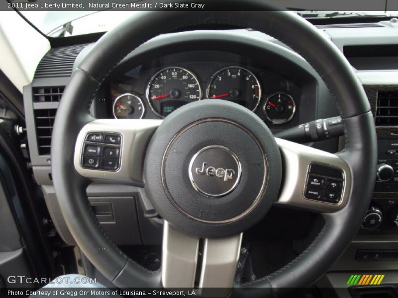 Natural Green Metallic / Dark Slate Gray 2011 Jeep Liberty Limited