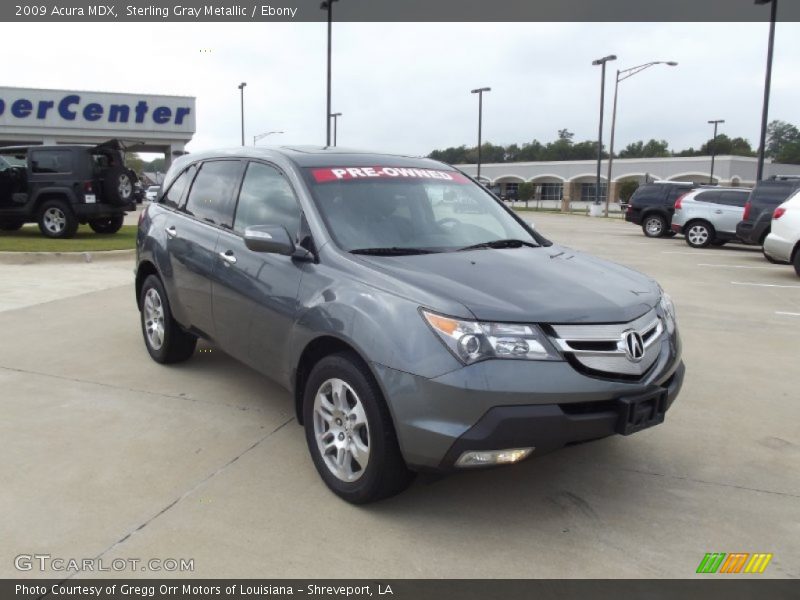 Sterling Gray Metallic / Ebony 2009 Acura MDX