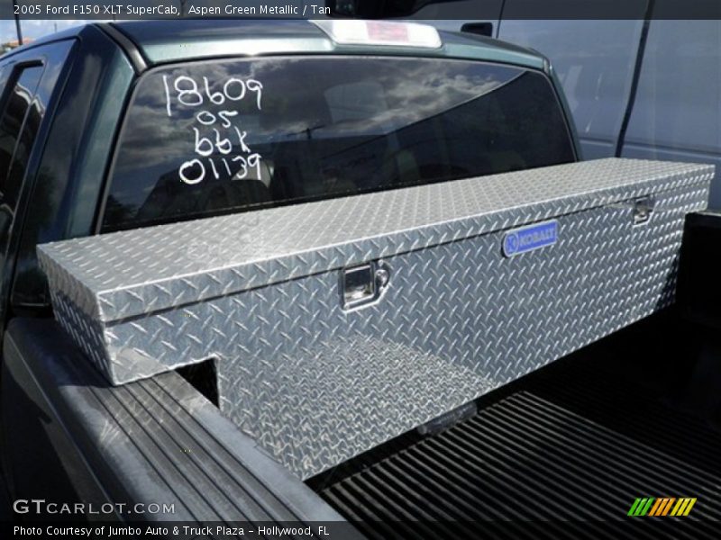 Aspen Green Metallic / Tan 2005 Ford F150 XLT SuperCab