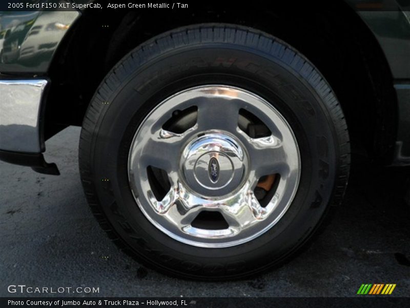 Aspen Green Metallic / Tan 2005 Ford F150 XLT SuperCab