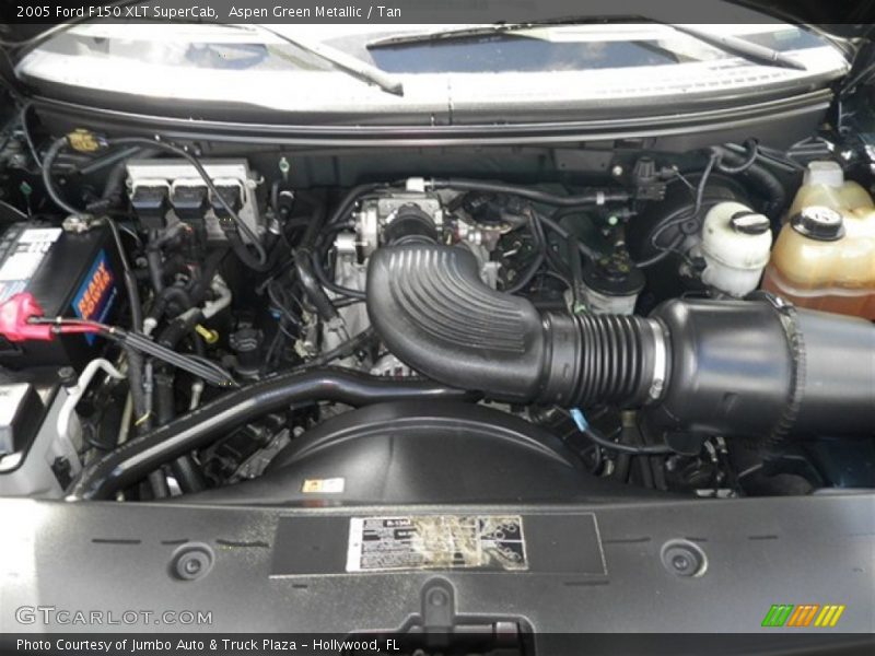Aspen Green Metallic / Tan 2005 Ford F150 XLT SuperCab