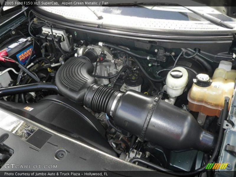 Aspen Green Metallic / Tan 2005 Ford F150 XLT SuperCab