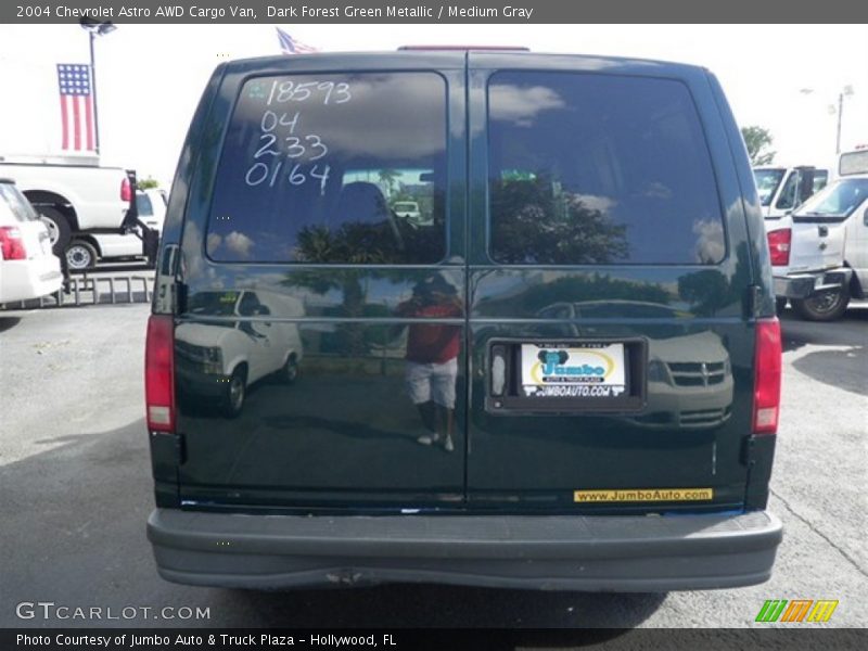Dark Forest Green Metallic / Medium Gray 2004 Chevrolet Astro AWD Cargo Van