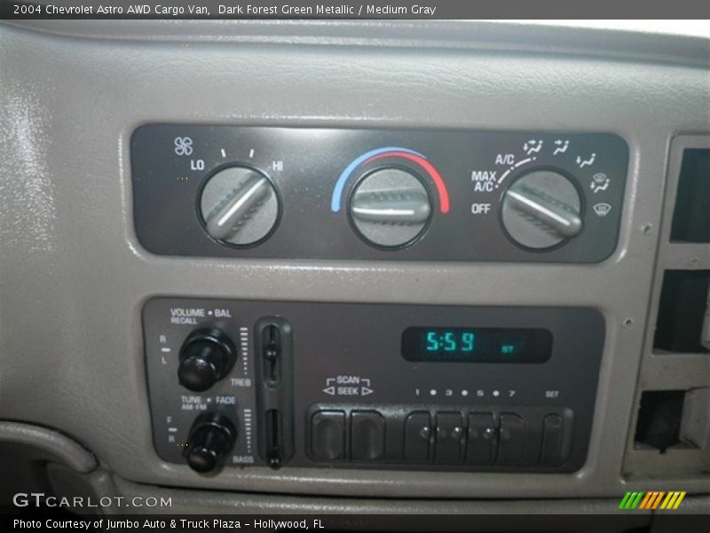 Controls of 2004 Astro AWD Cargo Van