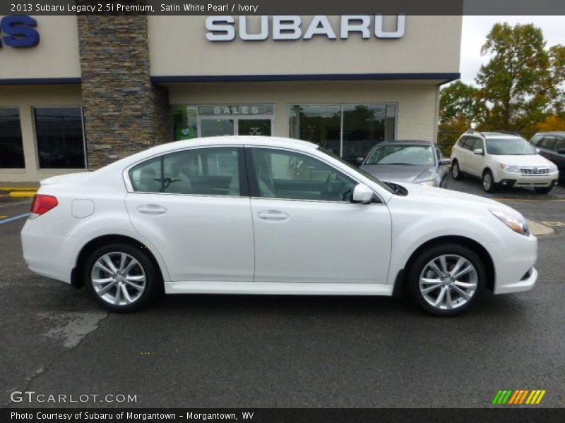 Satin White Pearl / Ivory 2013 Subaru Legacy 2.5i Premium