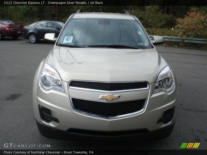 Champagne Silver Metallic / Jet Black 2013 Chevrolet Equinox LT