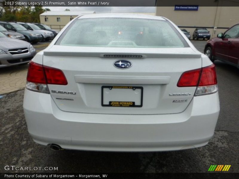 Satin White Pearl / Ivory 2013 Subaru Legacy 2.5i Premium