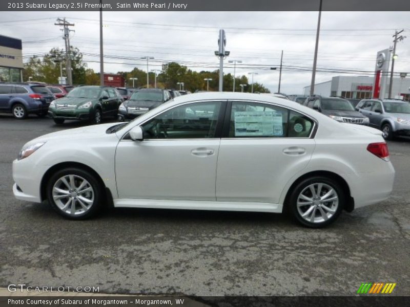 Satin White Pearl / Ivory 2013 Subaru Legacy 2.5i Premium