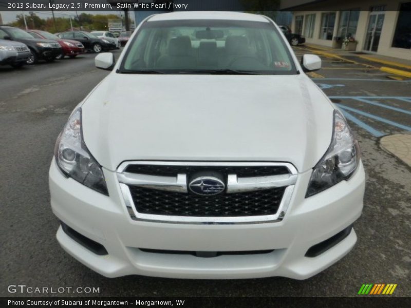 Satin White Pearl / Ivory 2013 Subaru Legacy 2.5i Premium