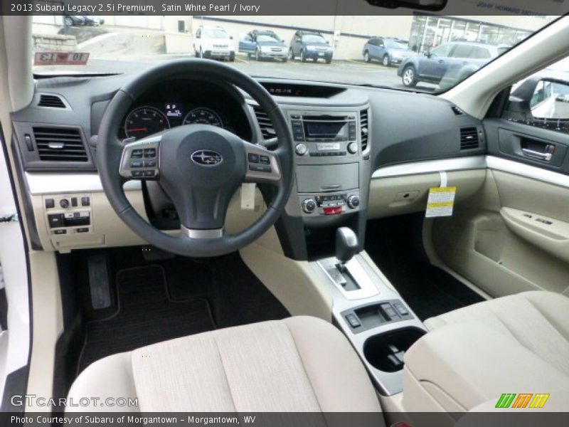Satin White Pearl / Ivory 2013 Subaru Legacy 2.5i Premium