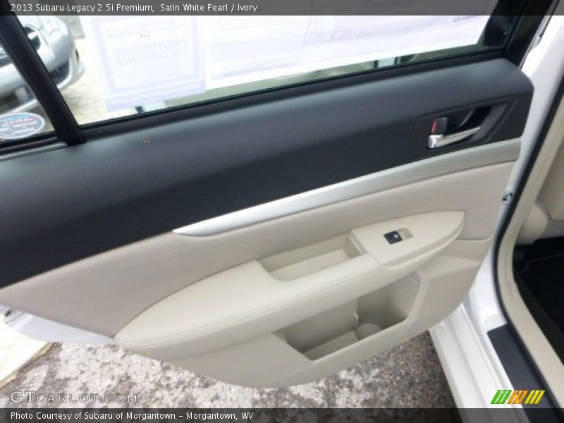 Satin White Pearl / Ivory 2013 Subaru Legacy 2.5i Premium