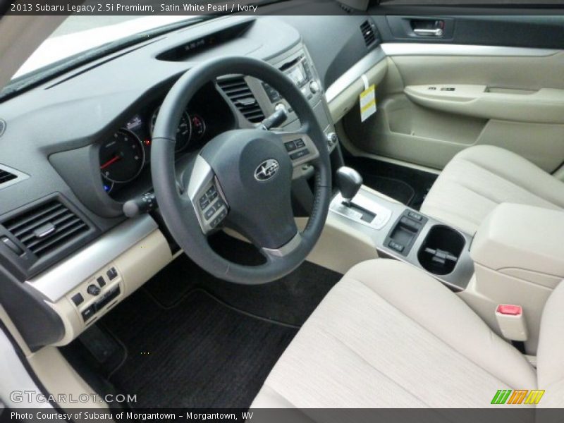 Satin White Pearl / Ivory 2013 Subaru Legacy 2.5i Premium