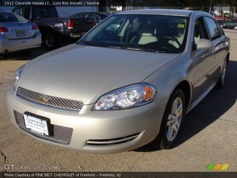 Gold Mist Metallic / Neutral 2012 Chevrolet Impala LT