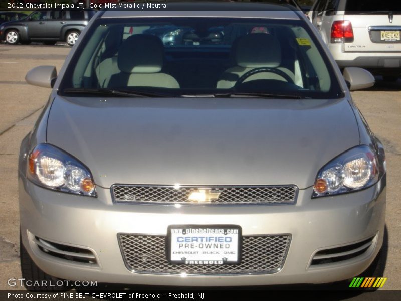 Gold Mist Metallic / Neutral 2012 Chevrolet Impala LT