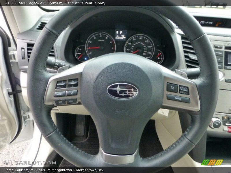 Satin White Pearl / Ivory 2013 Subaru Legacy 2.5i Premium