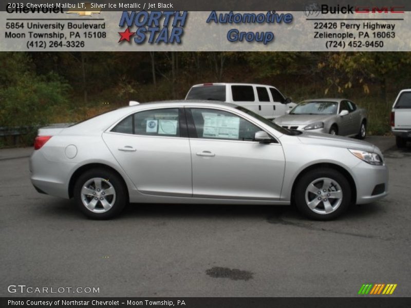 Silver Ice Metallic / Jet Black 2013 Chevrolet Malibu LT