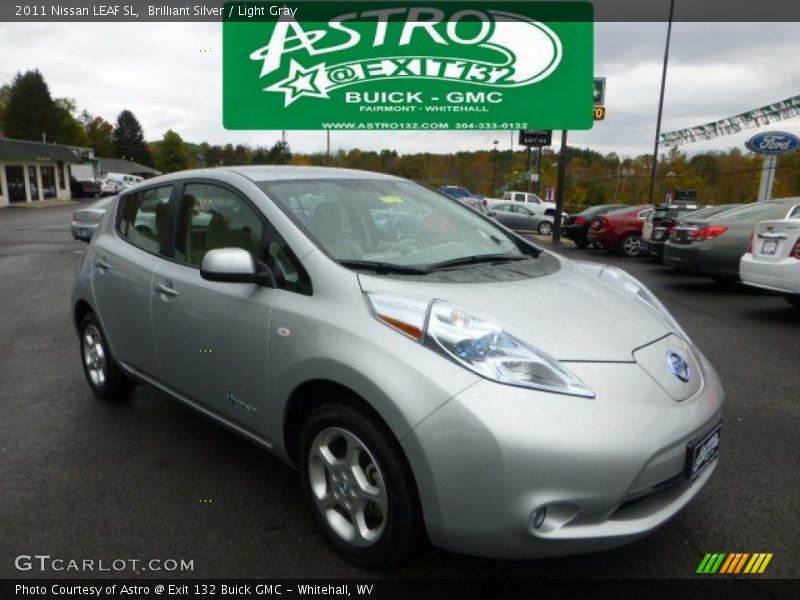 Brilliant Silver / Light Gray 2011 Nissan LEAF SL