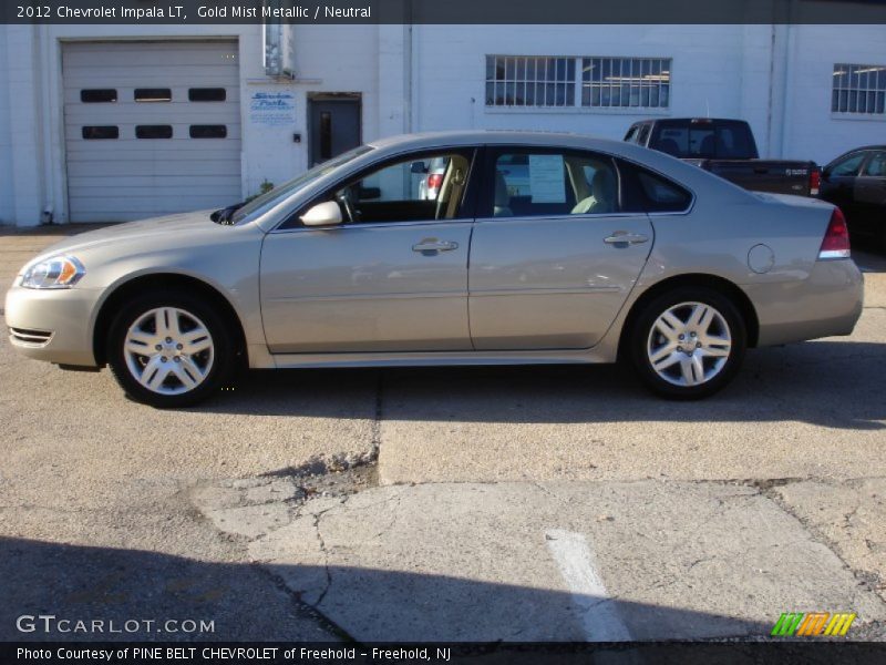 Gold Mist Metallic / Neutral 2012 Chevrolet Impala LT