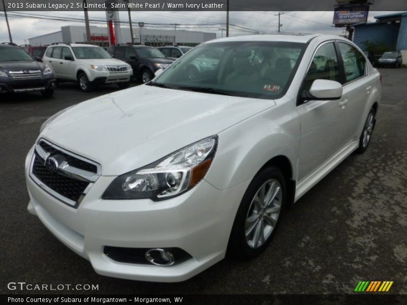 Satin White Pearl / Warm Ivory Leather 2013 Subaru Legacy 2.5i Limited