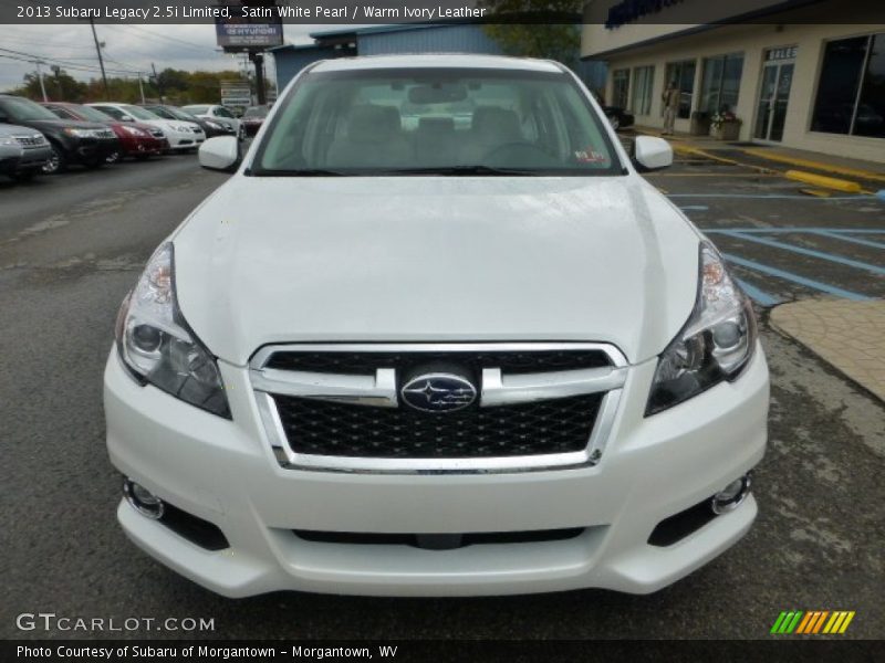 Satin White Pearl / Warm Ivory Leather 2013 Subaru Legacy 2.5i Limited