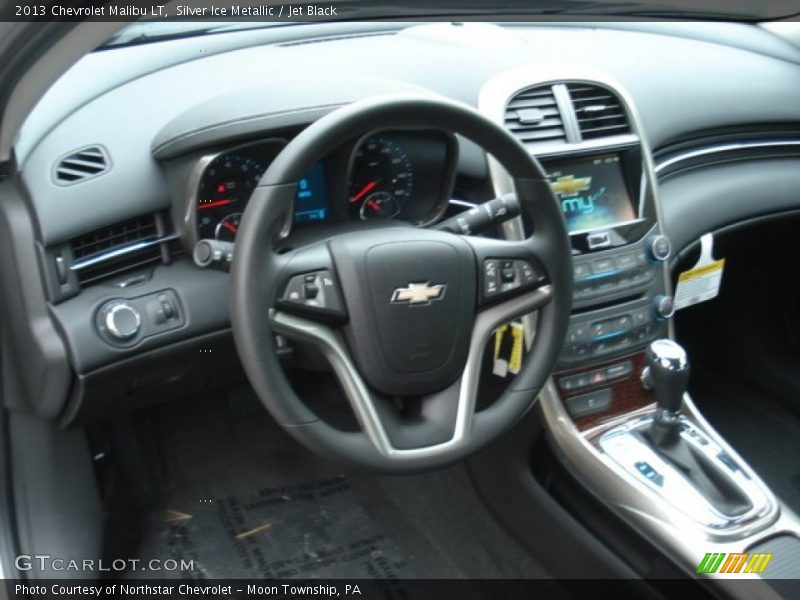 Silver Ice Metallic / Jet Black 2013 Chevrolet Malibu LT