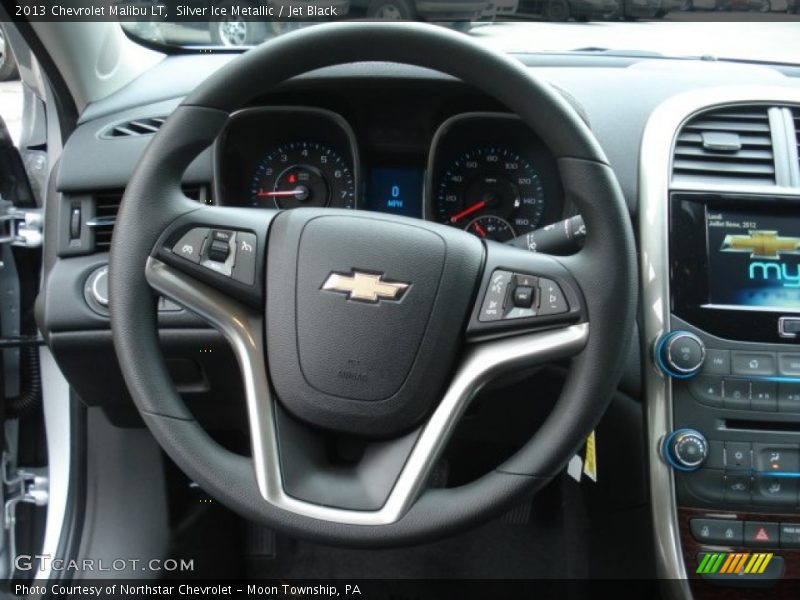 Silver Ice Metallic / Jet Black 2013 Chevrolet Malibu LT