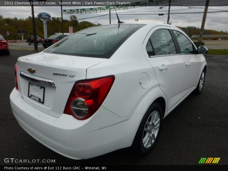 Summit White / Dark Pewter/Dark Titanium 2012 Chevrolet Sonic LT Sedan