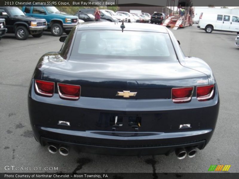Blue Ray Metallic / Beige 2013 Chevrolet Camaro SS/RS Coupe