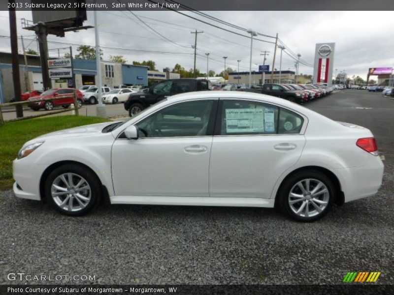 Satin White Pearl / Ivory 2013 Subaru Legacy 2.5i Premium