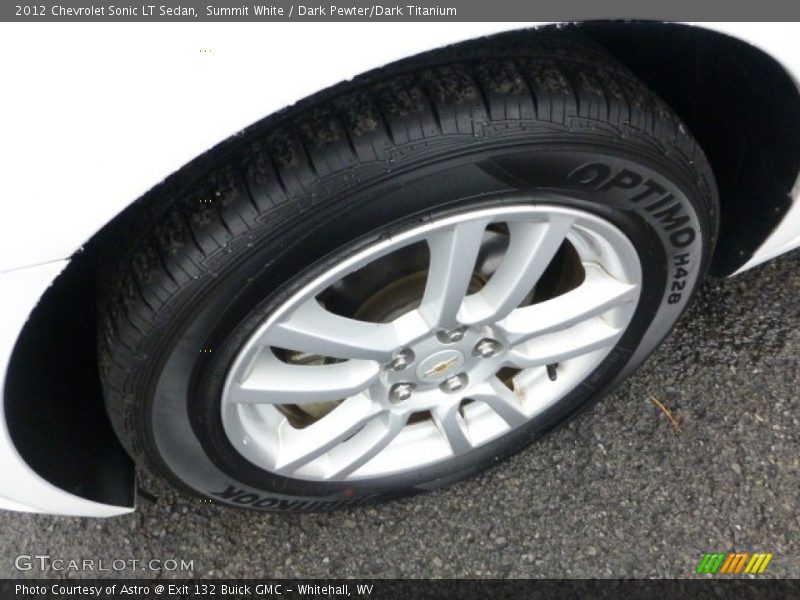 Summit White / Dark Pewter/Dark Titanium 2012 Chevrolet Sonic LT Sedan