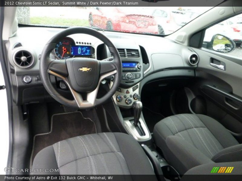 Summit White / Dark Pewter/Dark Titanium 2012 Chevrolet Sonic LT Sedan