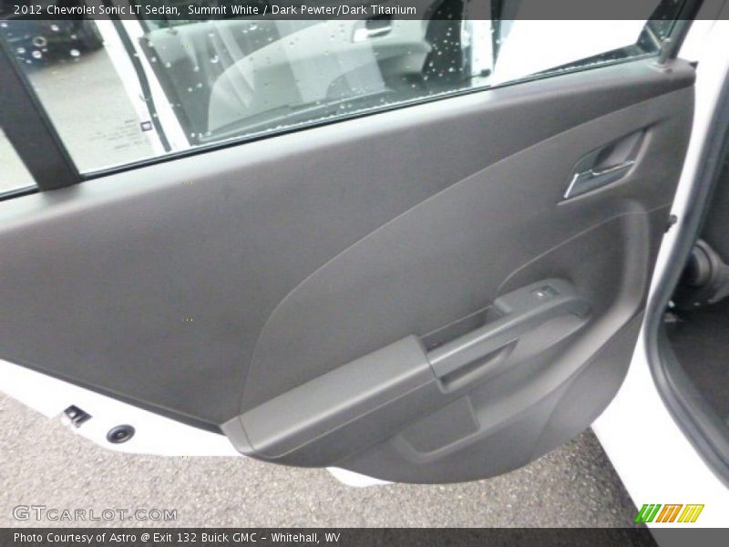 Summit White / Dark Pewter/Dark Titanium 2012 Chevrolet Sonic LT Sedan