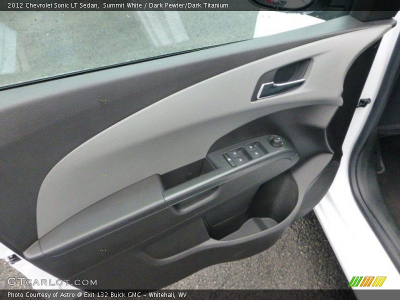 Summit White / Dark Pewter/Dark Titanium 2012 Chevrolet Sonic LT Sedan
