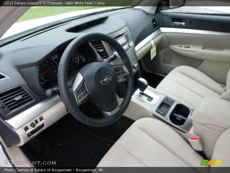Satin White Pearl / Ivory 2013 Subaru Legacy 2.5i Premium