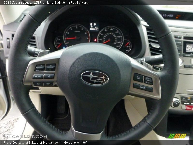 Satin White Pearl / Ivory 2013 Subaru Legacy 2.5i Premium