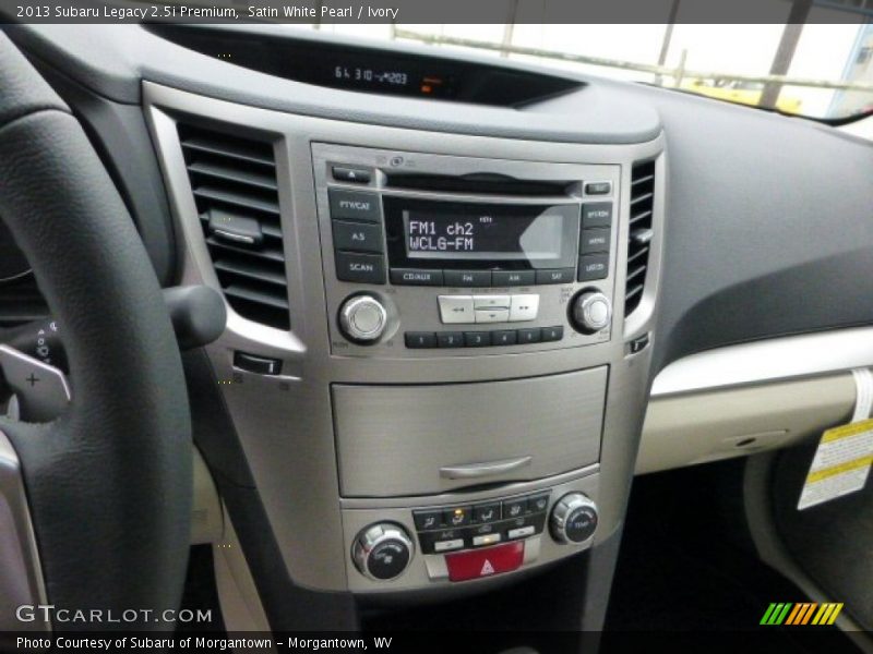Satin White Pearl / Ivory 2013 Subaru Legacy 2.5i Premium