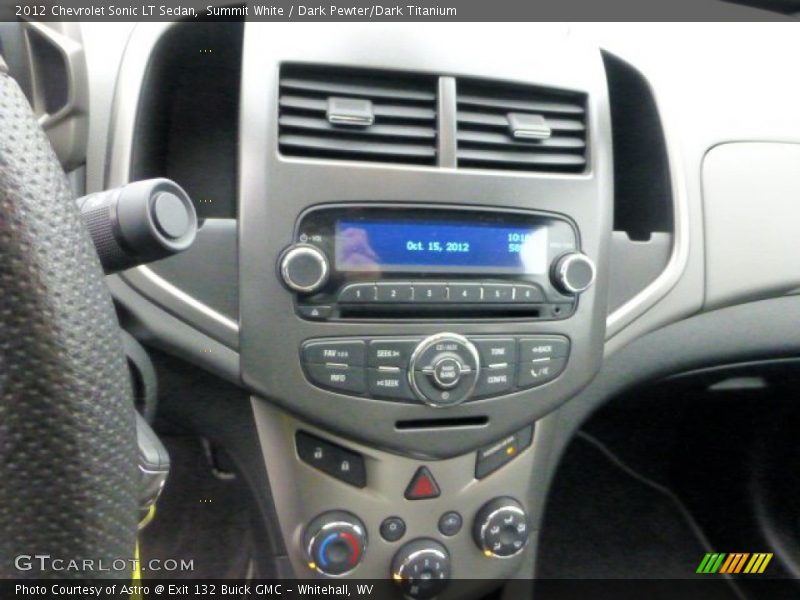 Summit White / Dark Pewter/Dark Titanium 2012 Chevrolet Sonic LT Sedan