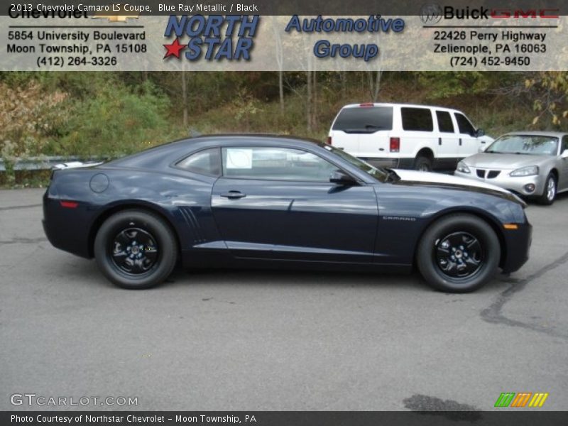 Blue Ray Metallic / Black 2013 Chevrolet Camaro LS Coupe