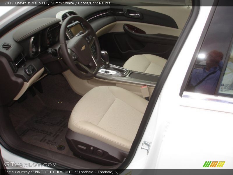 Summit White / Cocoa/Light Neutral 2013 Chevrolet Malibu LT